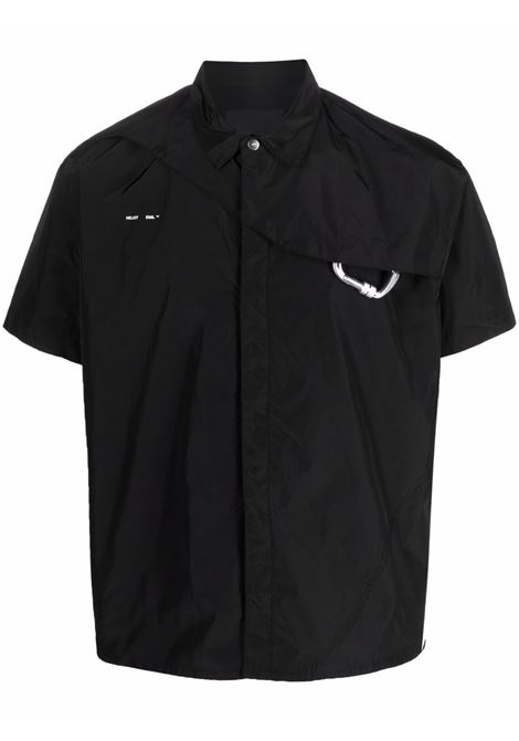 Black Carabiner short-sleeved shirt - men